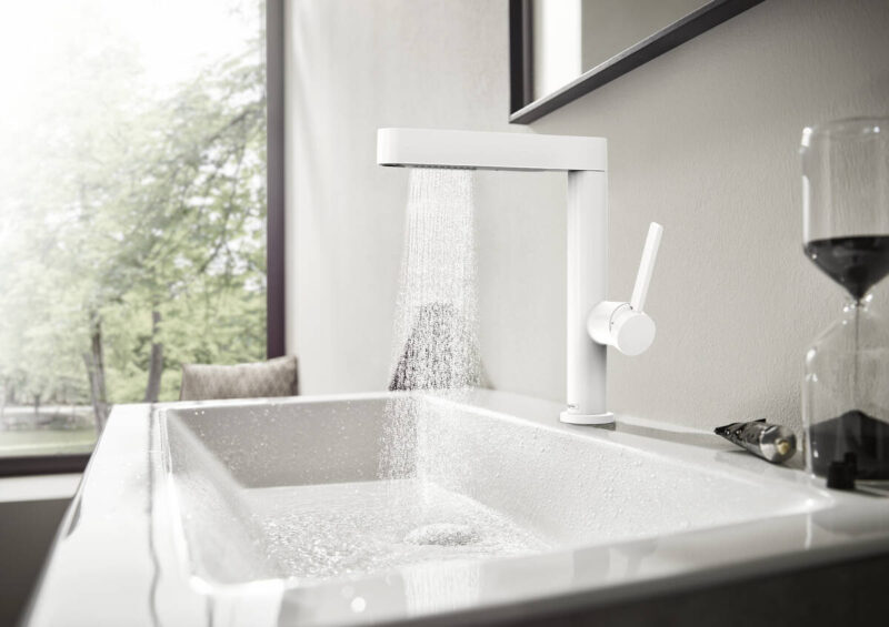 hansgrohe Finoris - Single lever basin mixer 230 with pull-out spray, 2jet and push-open waste set - Image 6