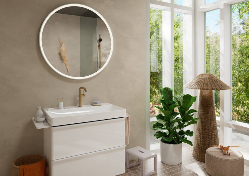 hansgrohe Tecturis S - Single lever basin mixer 210 Fine CoolStart EcoSmart+ with swivel spout and push-open waste set - Image 2
