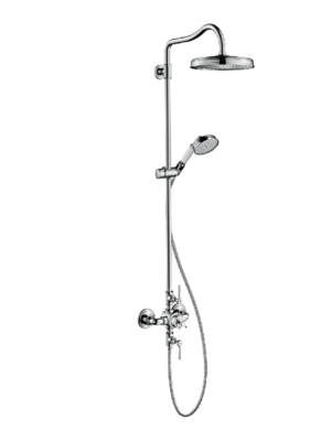 Axor Montreux Showerpipe with thermostat and overhead shower 240 1jet