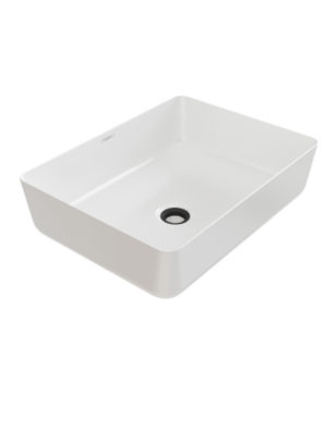 hansgrohe CubeStack - Bowl 506/380 without tap hole and overflow, SmartClean