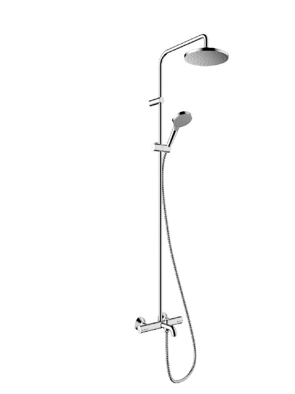 hansgrohe Vernis Blend - Showerpipe 200 1jet with bath thermostat