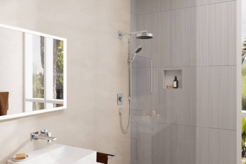 hansgrohe Metropol - Single lever basin mixer for concealed installation wall-mounted with lever handle and spout 22,5 cm - Image 2