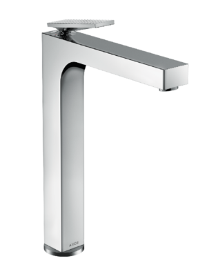 Axor Citterio Single lever basin mixer 280 with lever handle for wash bowls with waste set - rhombic cut
