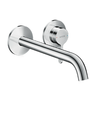 Axor One Single lever basin mixer for concealed installation wall-mounted with lever handle and spout 220 mm
