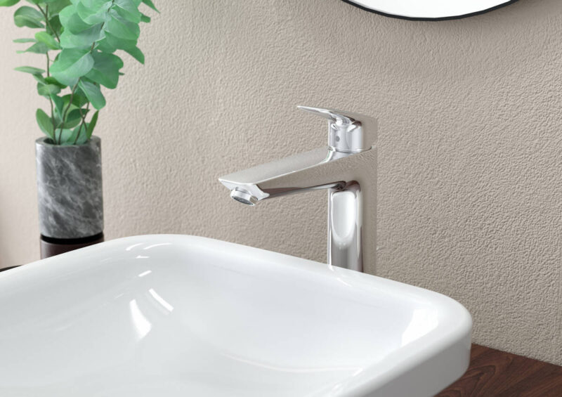 hansgrohe Logis - Single lever basin mixer 190 with pop-up waste set - Image 2