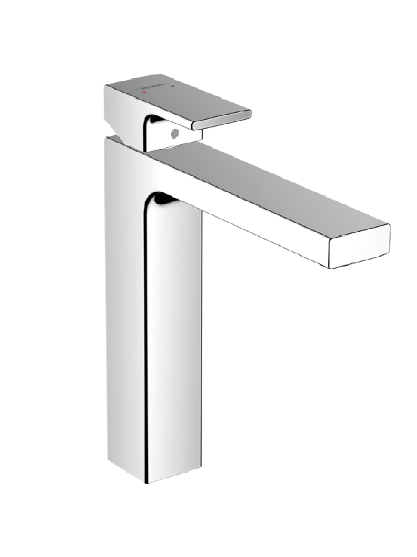 hansgrohe Vernis Shape - lever basin mixer 190 with isolated water conduction and pop-up waste set