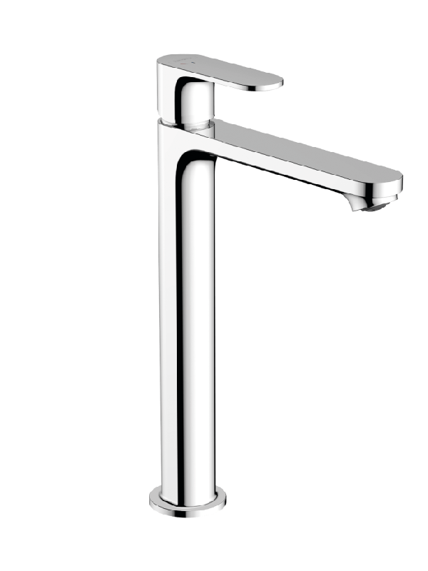 hansgrohe Rebris S - Single lever basin mixer 240 for wash bowls with push-open waste set