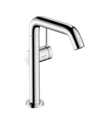 hansgrohe Tecturis S - Single lever basin mixer 210 Fine CoolStart EcoSmart+ with swivel spout and push-open waste set