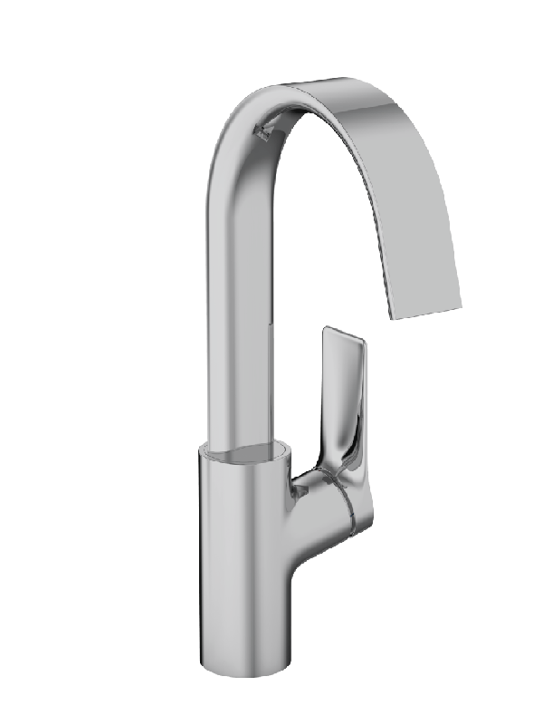 hansgrohe Vivenis - Single lever basin mixer 210 with swivel spout and pop-up waste set