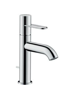 Axor Uno Single lever basin mixer 100 with loop handle and pop-up waste set