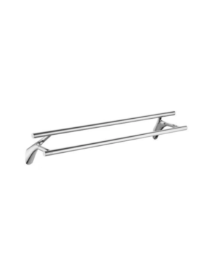 Impression Chrome/White 710mm Double Towel Bar