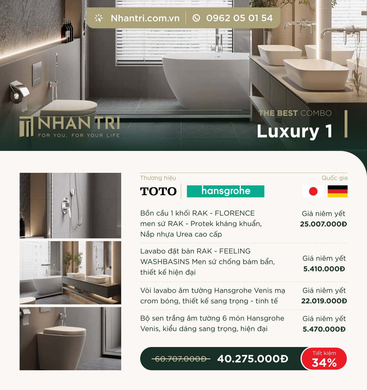 Nhantri Promotion Sale Combo Luxury 1