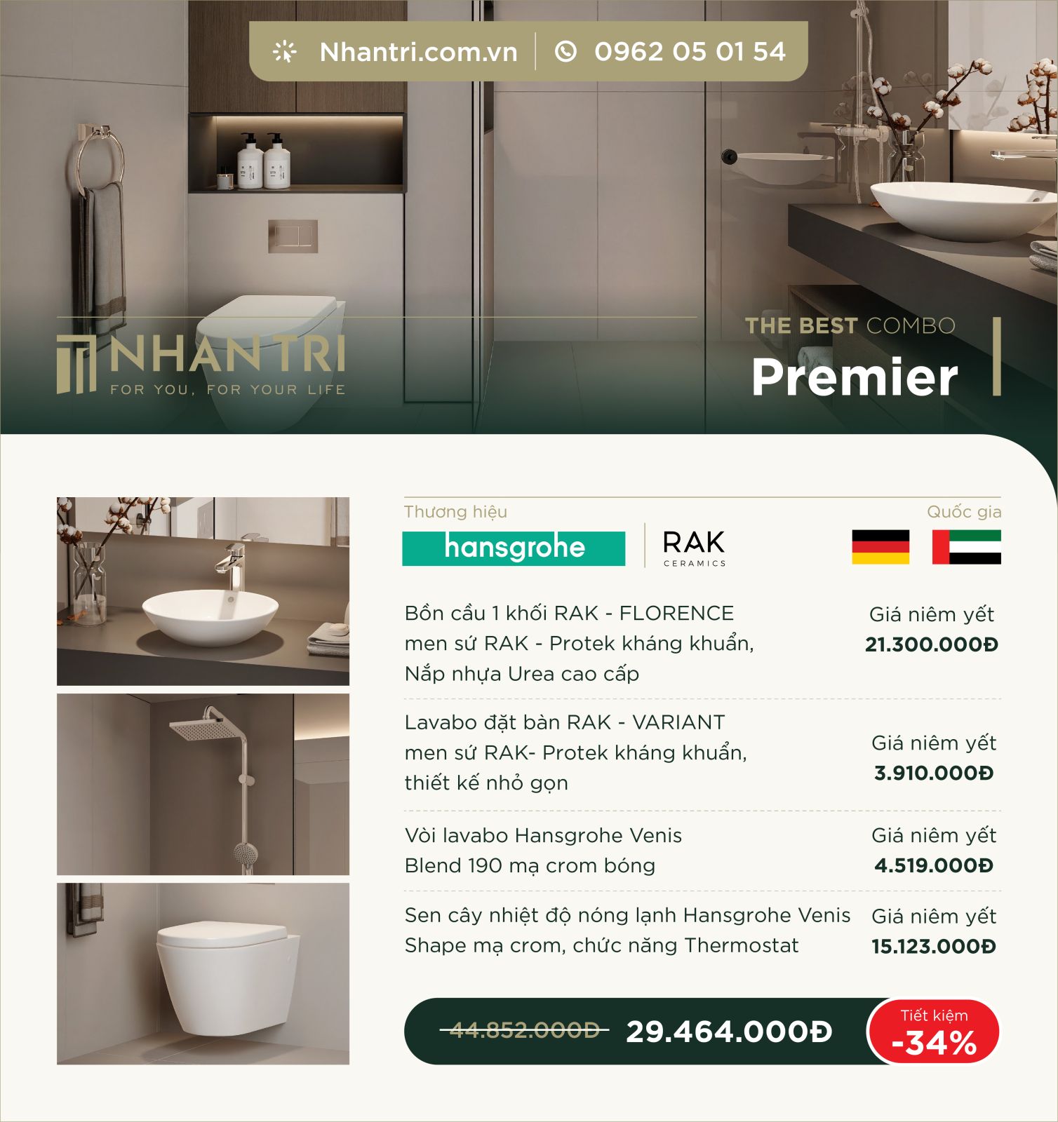 Nhantri Promotion Sale Combo Premier