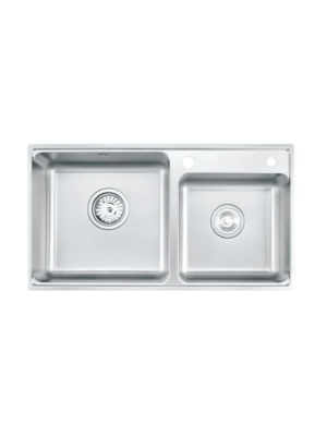 Baden Double Bowl Stainless Steel Undermount Or Drop In Sink